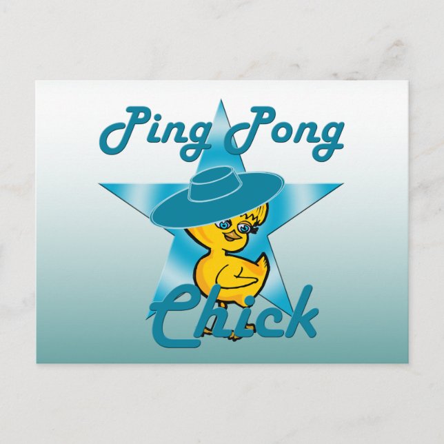 Postal Ping Pong Chick #7 (Anverso)