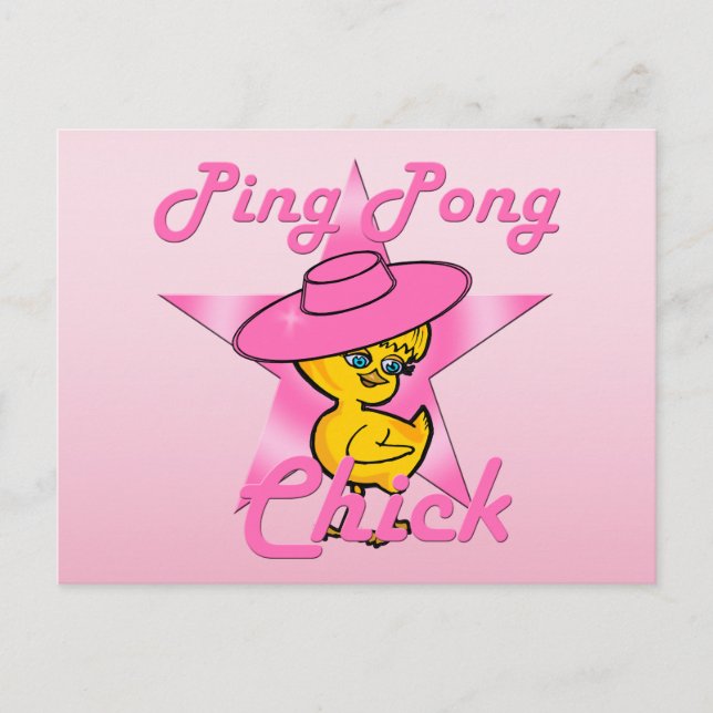 Postal Ping Pong Chick #8 (Anverso)