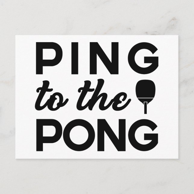 Postal Ping Pong - Ping To The Pong (Anverso)