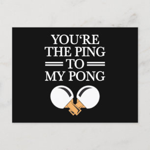 Postal Ping To My Pong Table Tennis Love Relationship