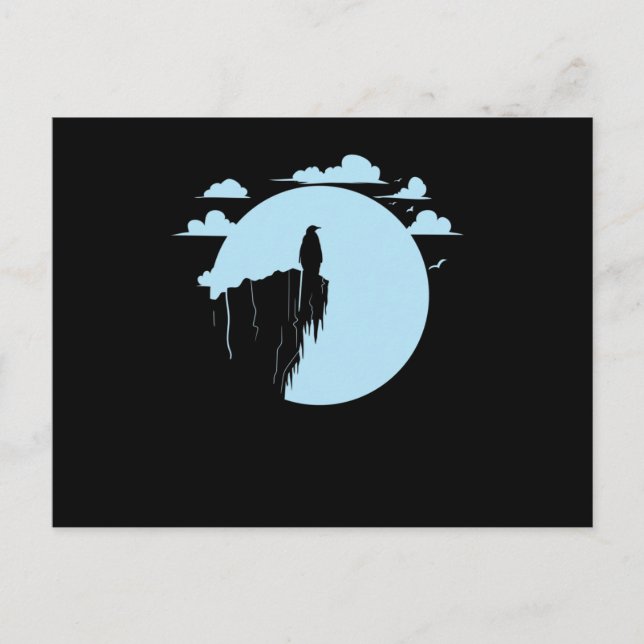 Postal Pinguin im Mondschein (Anverso)