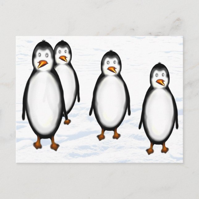 Postal Pinguine (Anverso)