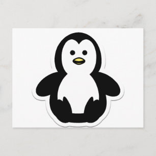 Postal pingüino