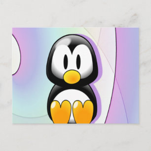 Postal Pingüino Adorable