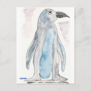 Postal Pingüino Azul
