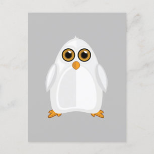 Postal Pingüino blanco