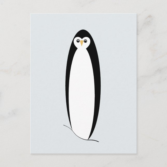 Postal pingüino cuta (Anverso)