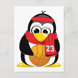 Postal Pingüino de baloncesto