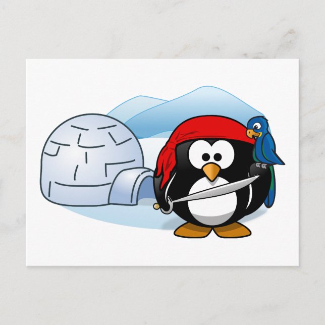 Postal Pingüino de Pitate Antártico (Anverso)