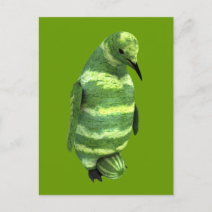 Postal Pingüino Día Nacional de la sandía