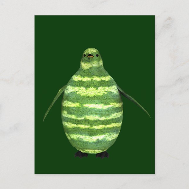 Postal Pingüino Día Nacional de la sandía (Anverso)