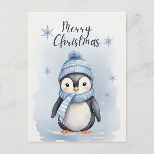 Postal "Pingüino lindo" (Anverso)