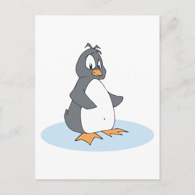 Postal pingüino lonley (Anverso)