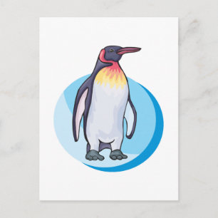 Postal pingüino rey