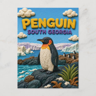 Postal Pingüino South Georgia Modern KlayKoo
