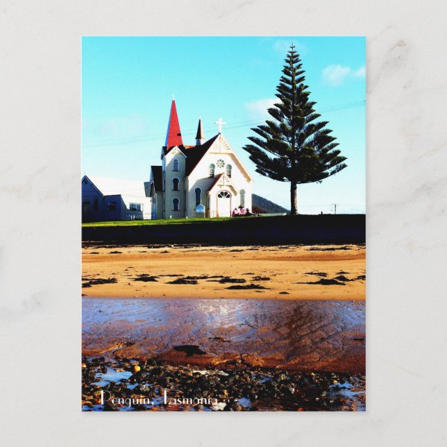 Postal Pingüino, Tasmania. (Anverso)