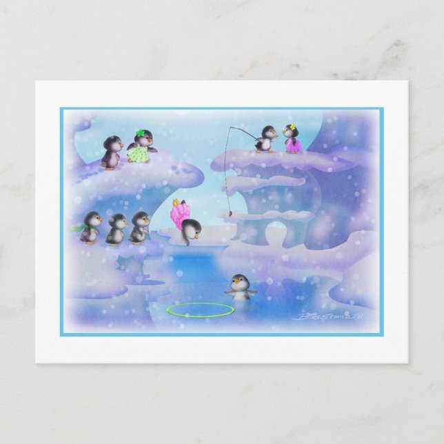 Postal Pingüinos (Anverso)