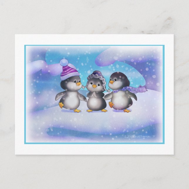 Postal Pingüinos (Anverso)