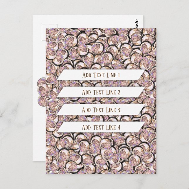 Postal Pingüinos afortunados (Anverso / Reverso)