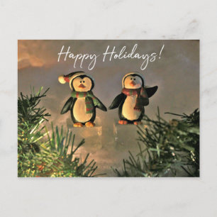 Postal Pingüinos de vacaciones