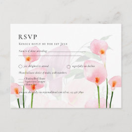 Postal Pink Calla Lily Bouquet Wedquet RSVP
