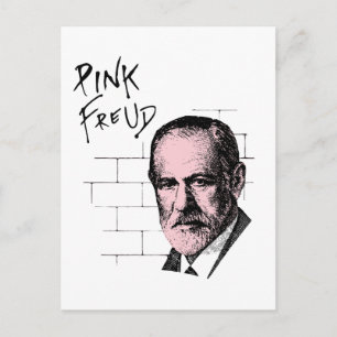 Postal Pink Freud Sigmund Freud
