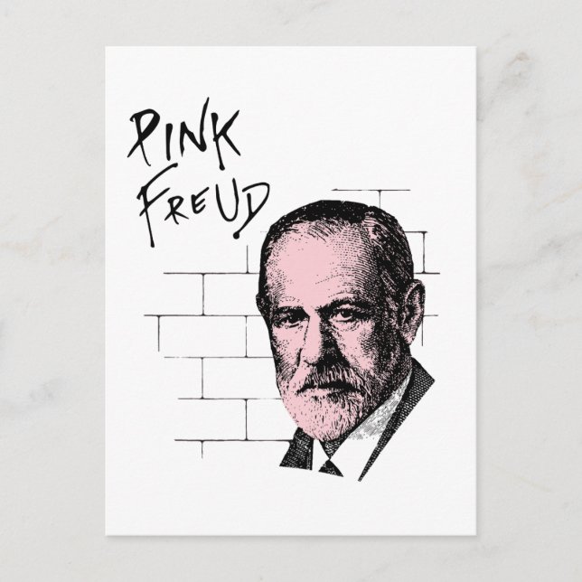 Postal Pink Freud Sigmund Freud (Anverso)