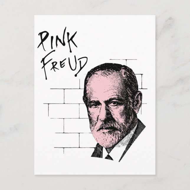 Postal Pink Freud Sigmund Freud (Anverso)