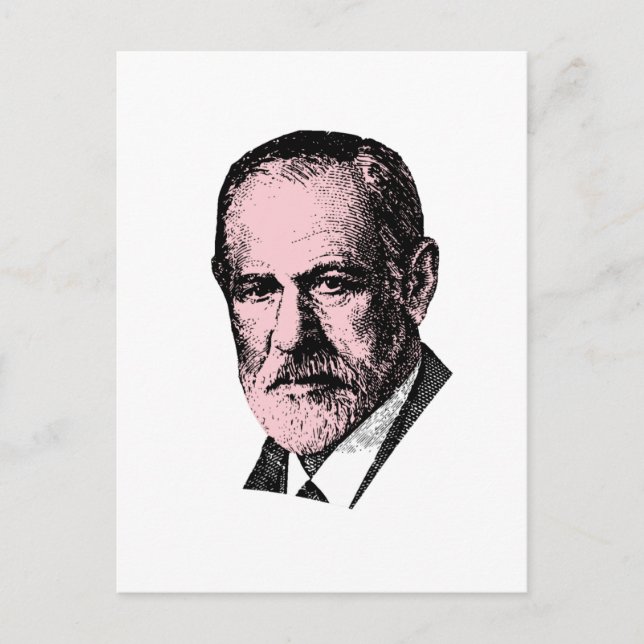 Postal Pink Freud Sigmund Freud (Anverso)