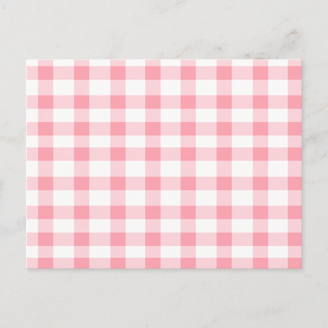 Postal Pink Gingham (Anverso)