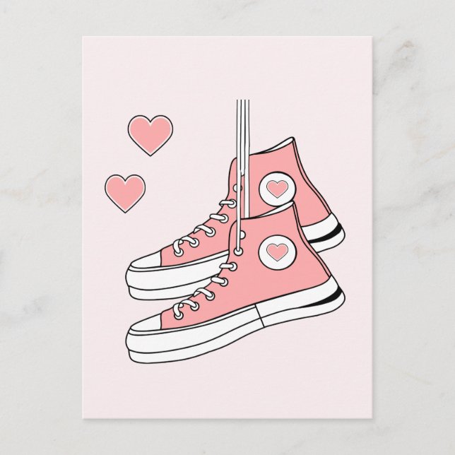Postal Pink Girly Sneakers (Anverso)