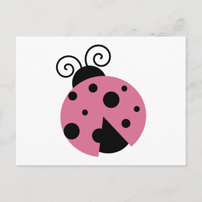 Postal Pink Ladybug (Anverso)