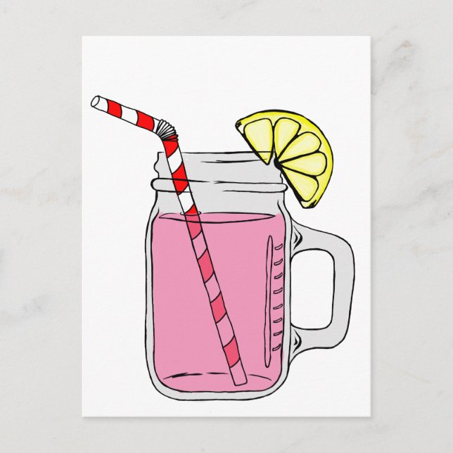 Postal Pink Lemonade Mason Jar (Anverso)