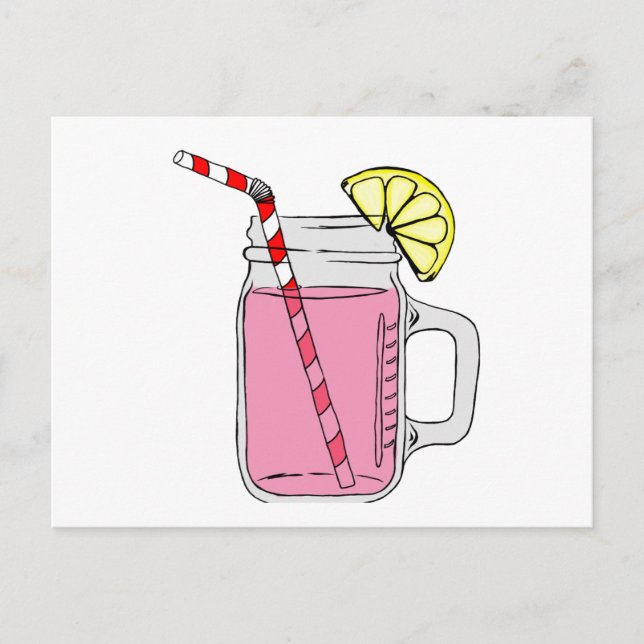 Postal Pink Lemonade Mason Jar (Anverso)
