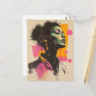 Postal Pink Orange Woman