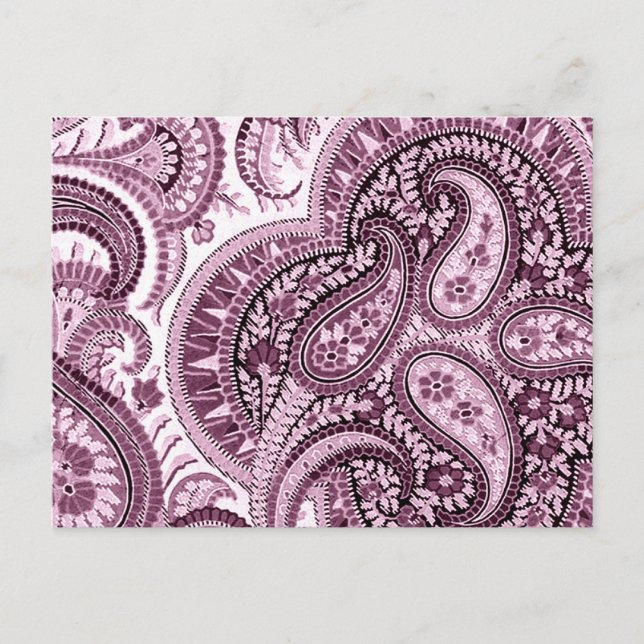 Postal Pink Paisley (Anverso)