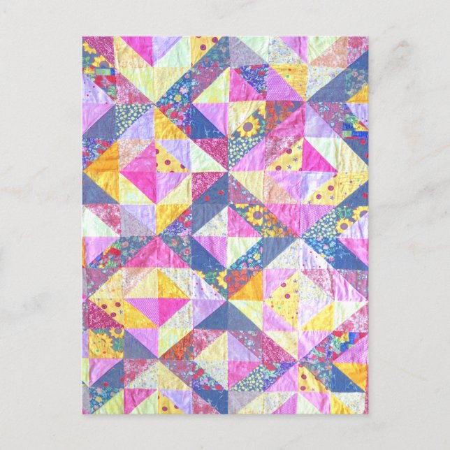 Postal Pink Patchwork Quilt (Anverso)