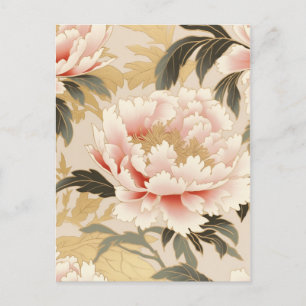 Postal Pink Peony Chiyogami