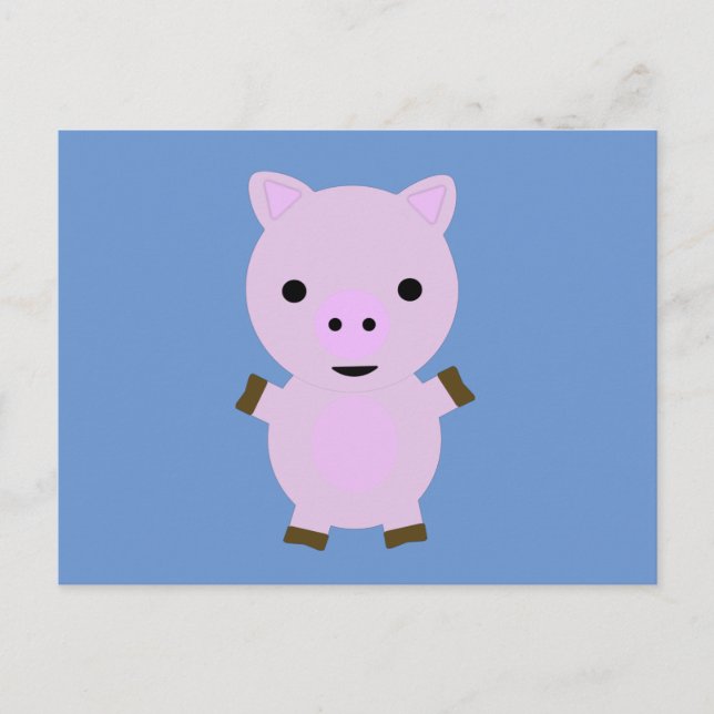 Postal Pink Piggy (Anverso)