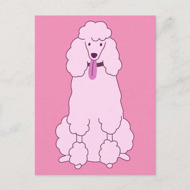 Postal Pink Poodle (Anverso)