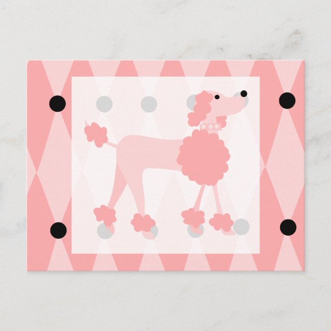 Postal Pink Poodle (Anverso)