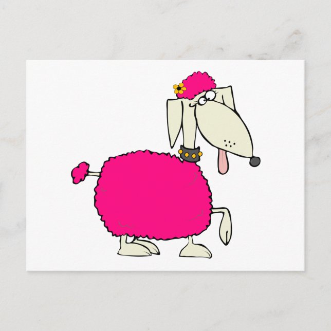 Postal Pink Poodle (Anverso)