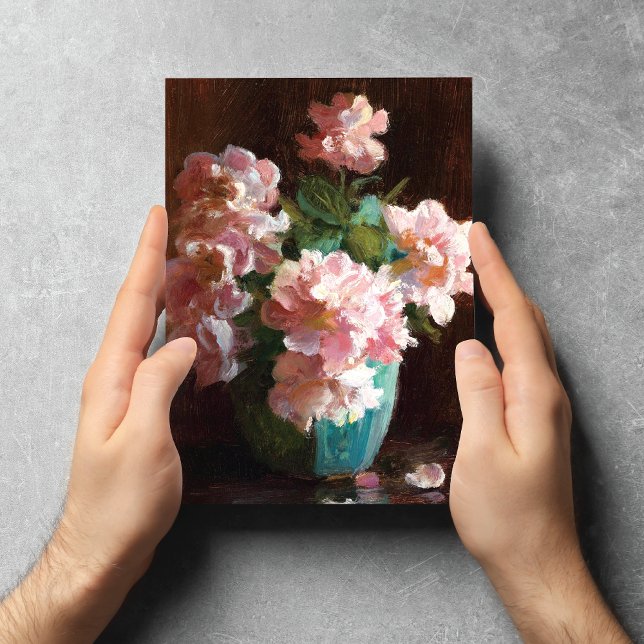 Postal Pink Roses Charles Courtney Curran Postcard (Subido por el creador)