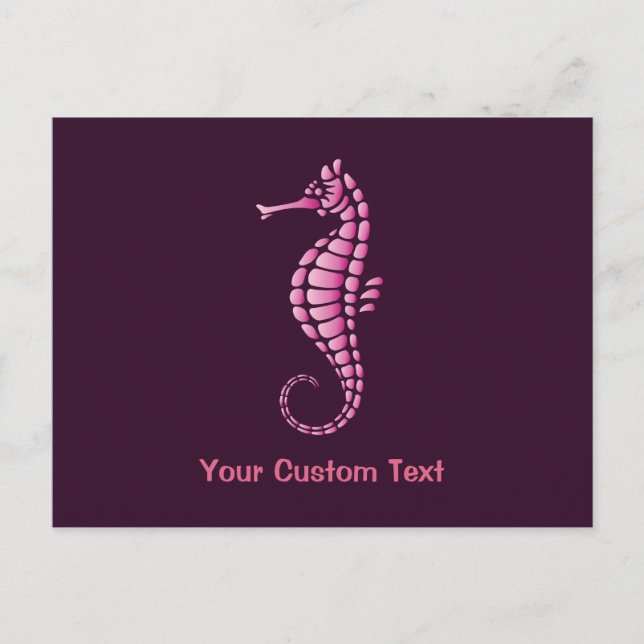 Postal Pink Seahorse (Anverso)