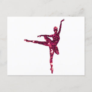 Postal Pink Sparkly Ballerina