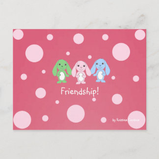 Postal Pinky Bunny & Friends