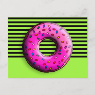 Postal Pinky Donut con rociadores coloridos + tus ideas