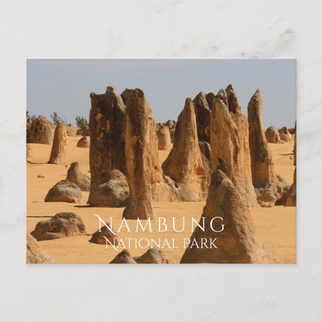 Postal Pinnacles Desert Nambung NP, Australia Occidental (Anverso)