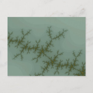 Postal Pino de nieve - Arte fractal