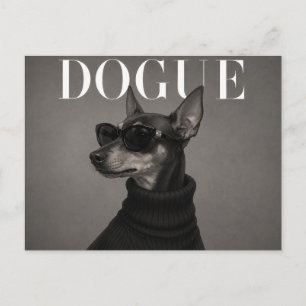Postal Pinscher Miniatura Perro de Moda de Lujo